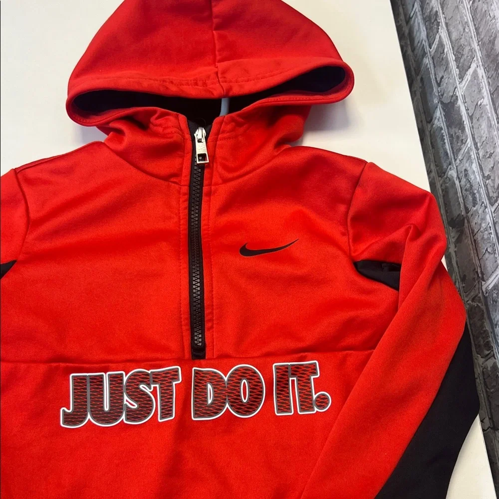 Boy's Nike‎ Kids Bold Red and Black Hoodie